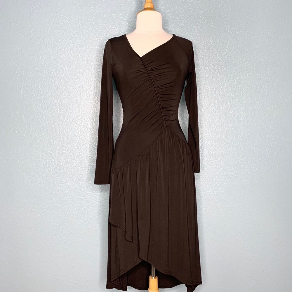 Lenon Rouged Long Sleeved Dress NWT - Picture 2 of 8